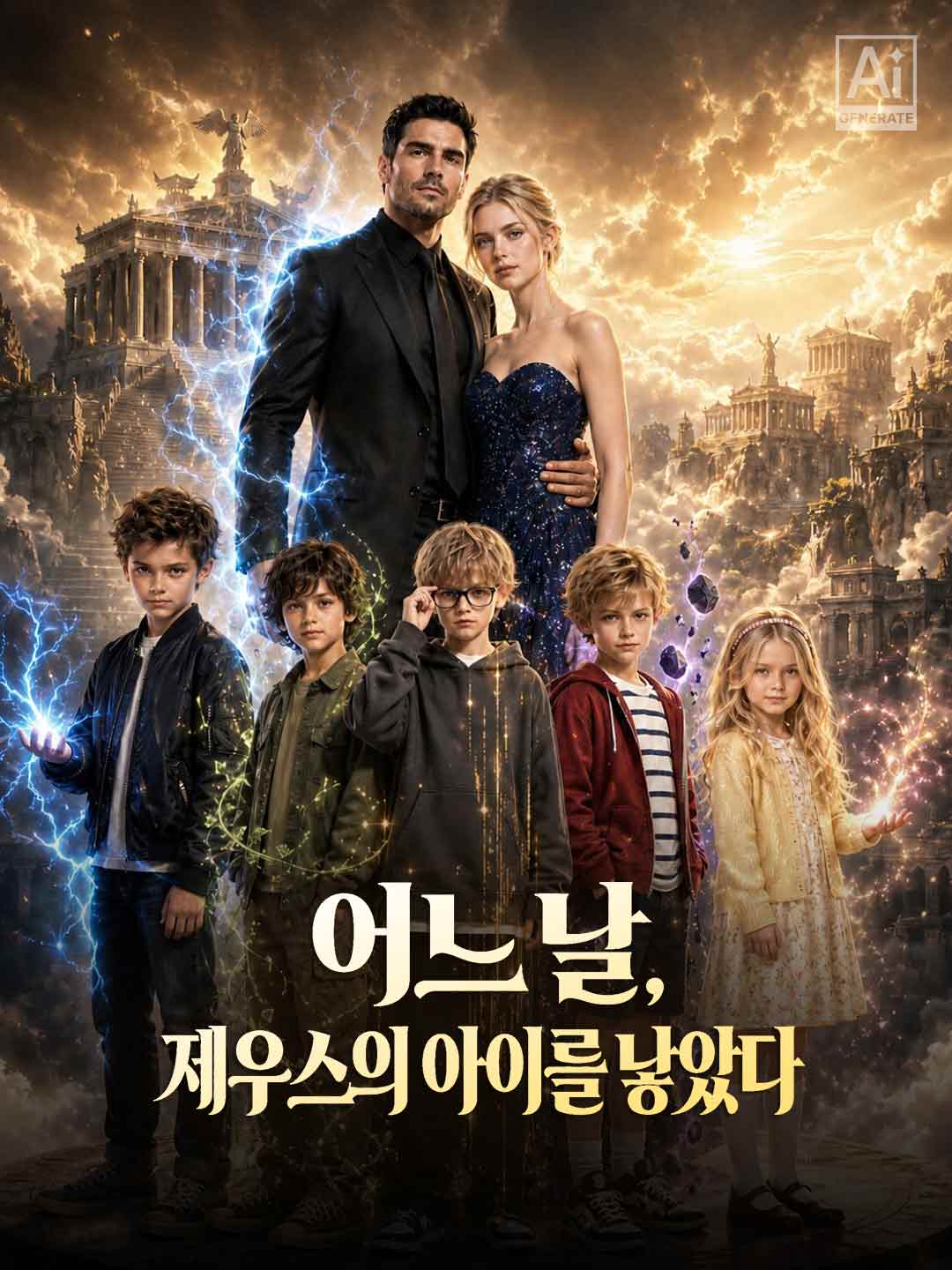 어느 날, 제우스의 아이를 낳았다