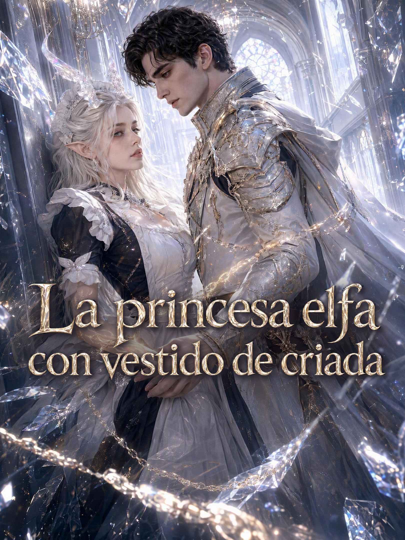La princesa elfa con vestido de criada