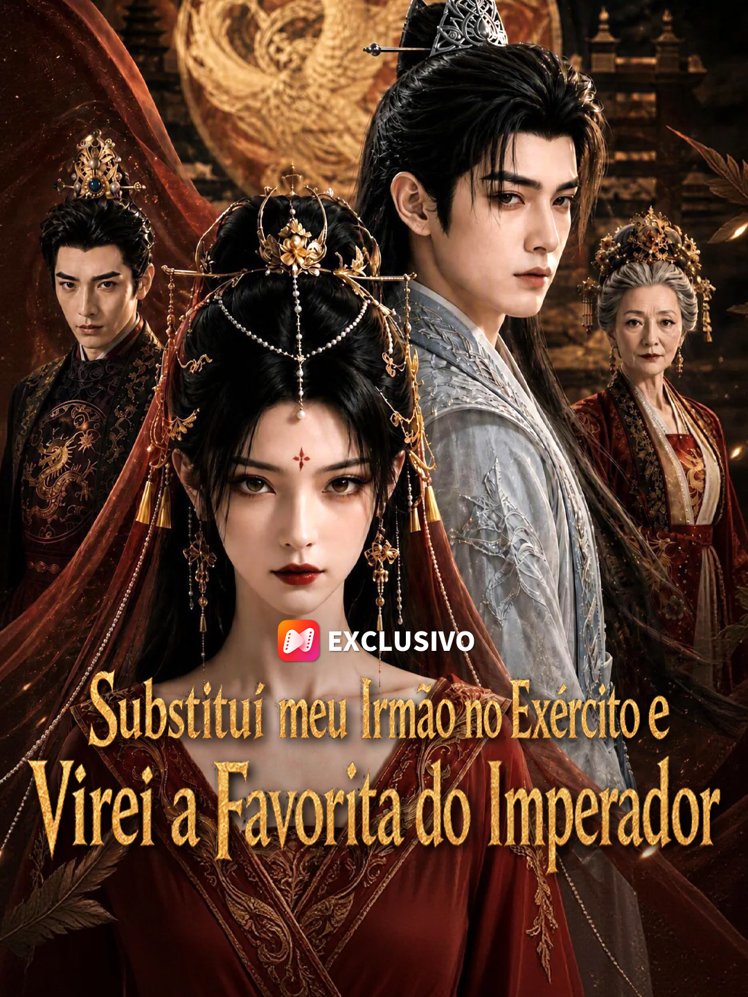 Substituí meu Irmão no Exército e Virei a Favorita do Imperador