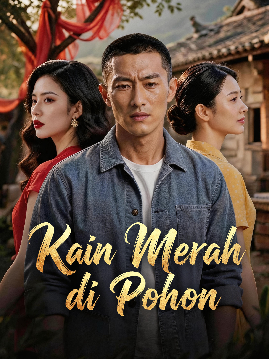 Kain Merah di Pohon