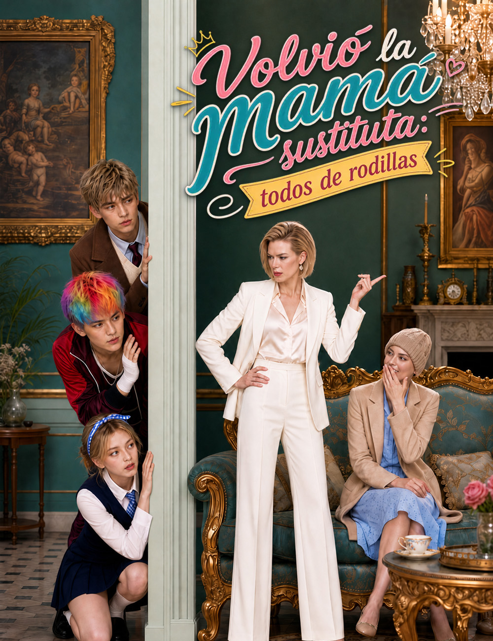 Volvió la mamá sustituta: todos de rodillas(Doblado)