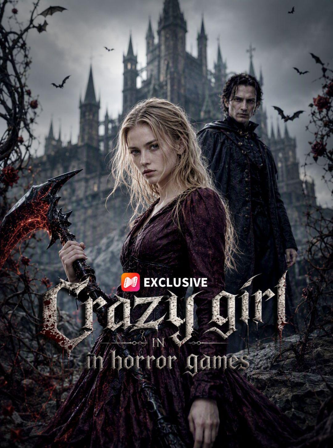 Crazy girl in horror games