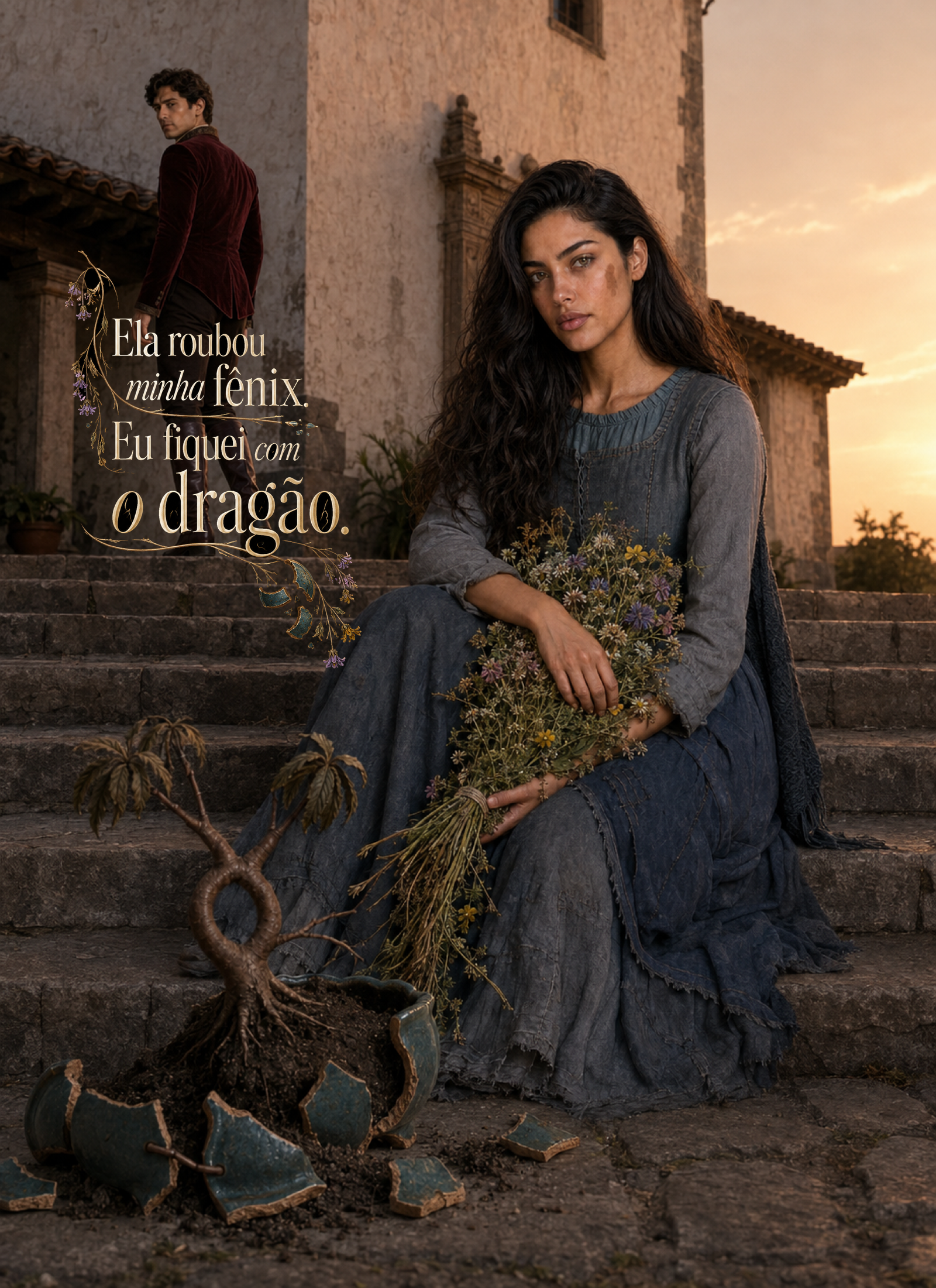 Ela roubou minha fênix. Eu fiquei com o dragão