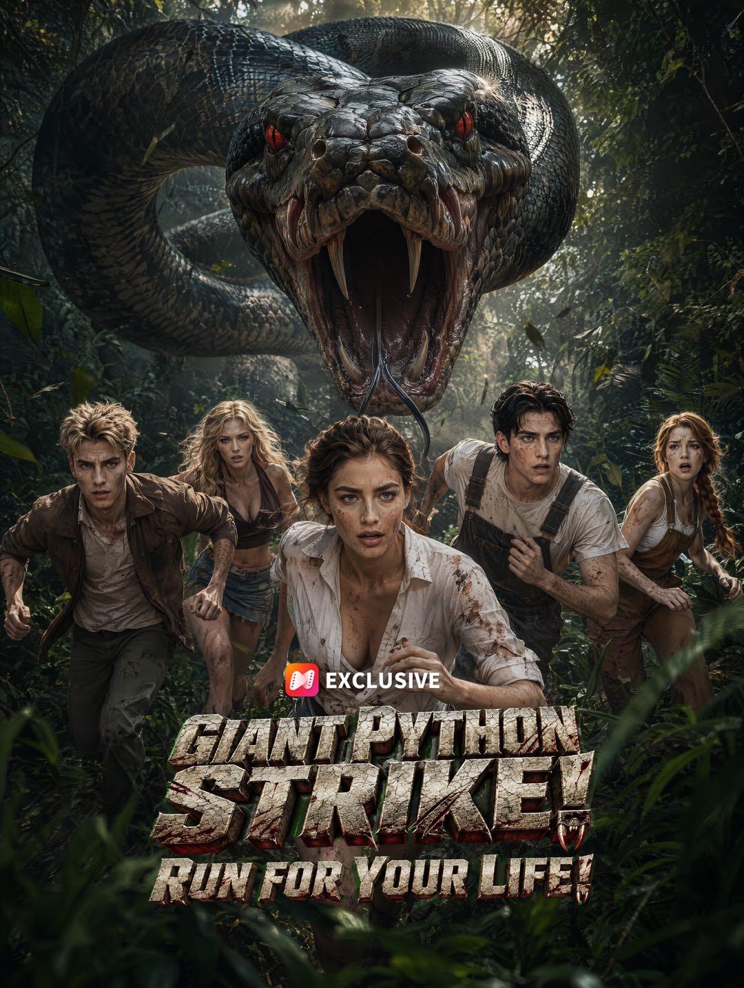 Giant Python Strike! Run for Your Life!