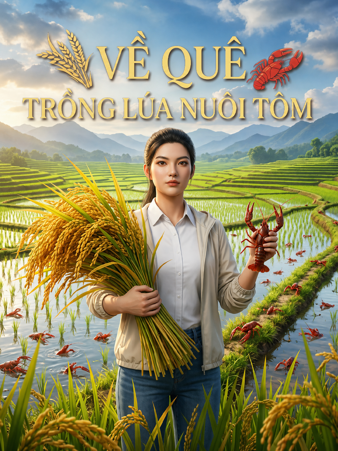 Về Quê Trồng Lúa Nuôi Tôm