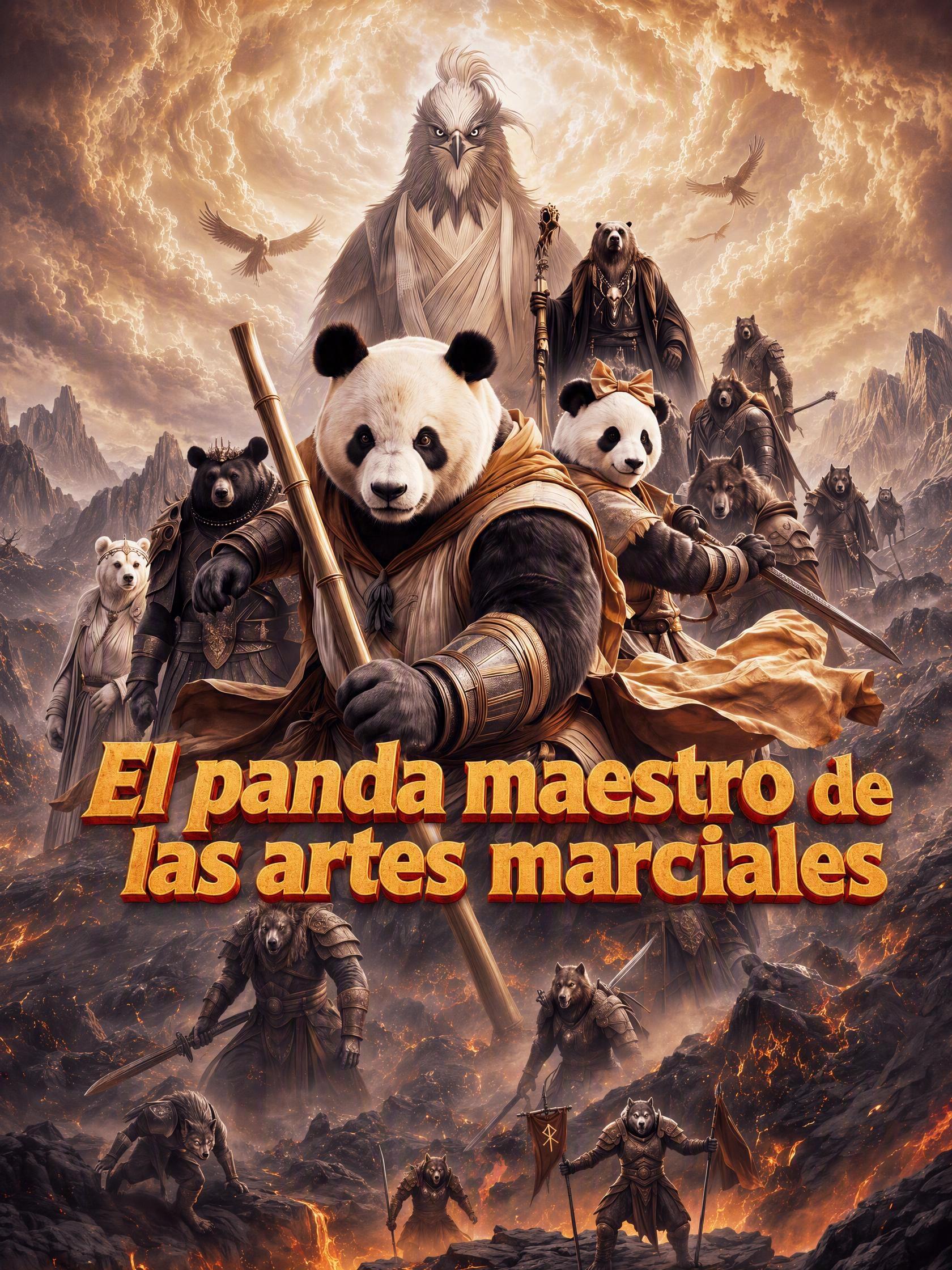 El panda maestro de las artes marciales