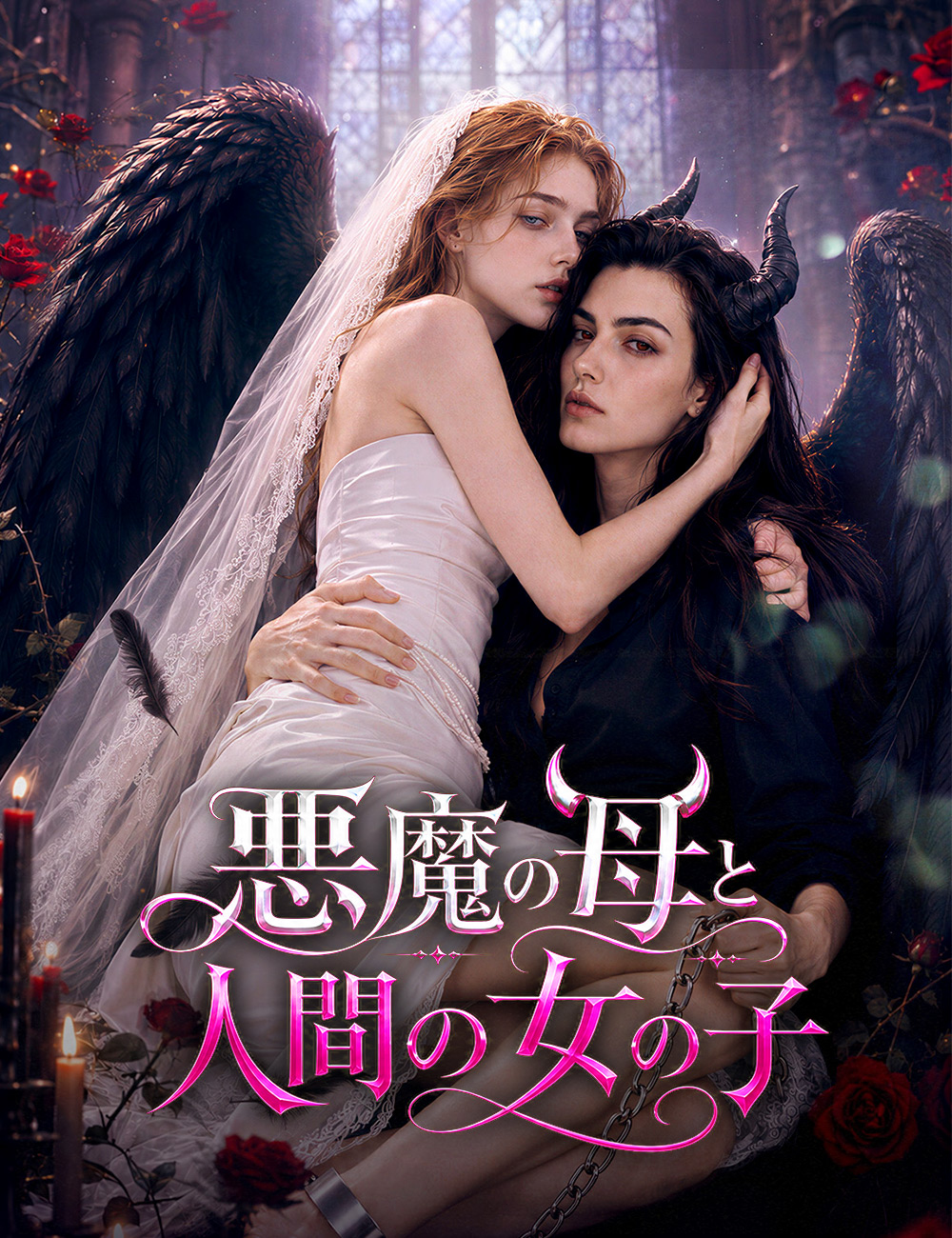 悪魔の母と人間の女の子