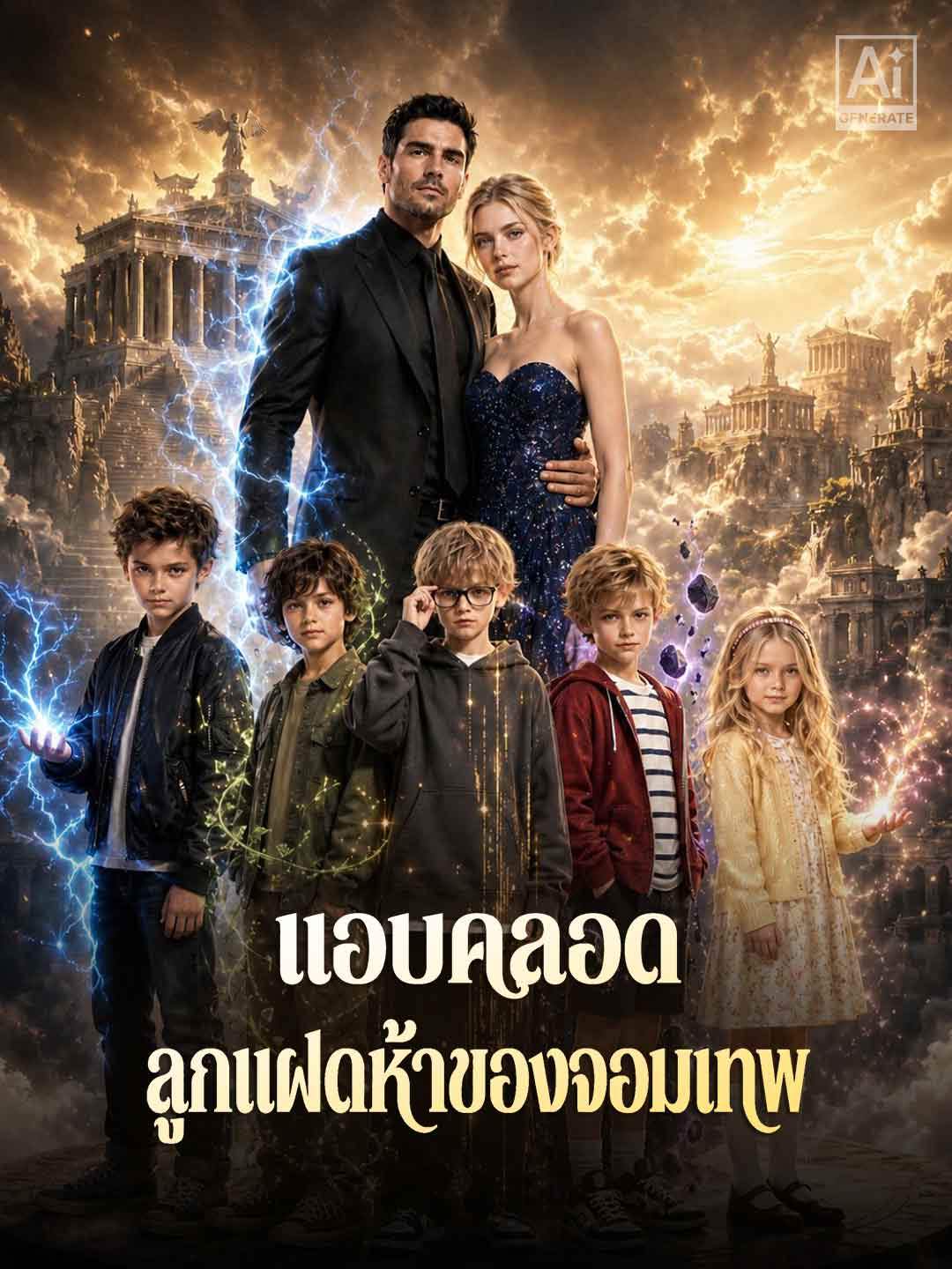 แอบคลอดลูกแฝดห้าของจอมเทพ