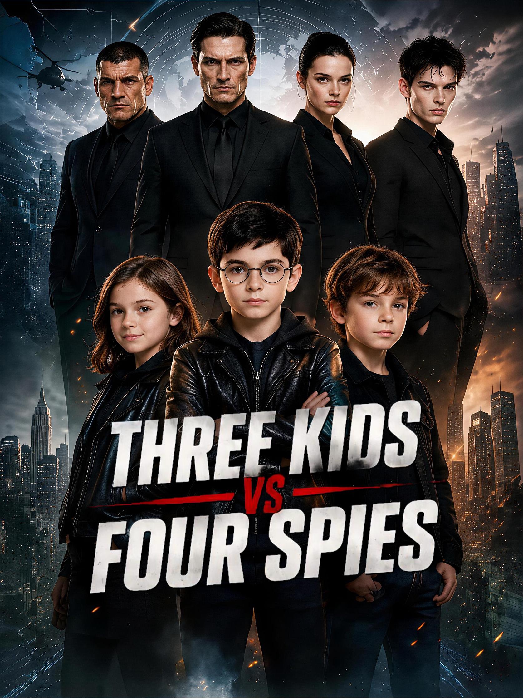 Three Kids vs Four Spies