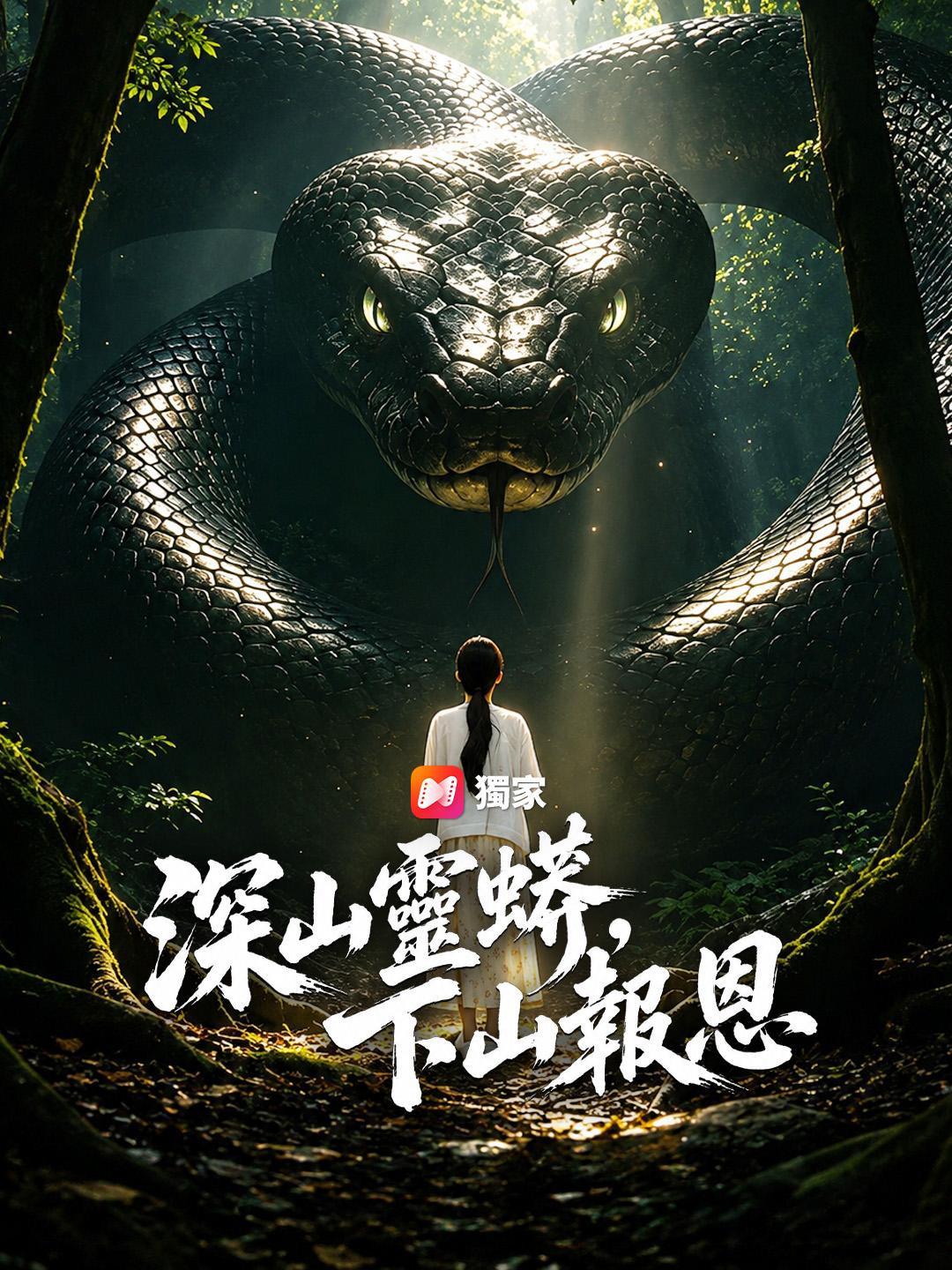 深山靈蟒，下山報恩