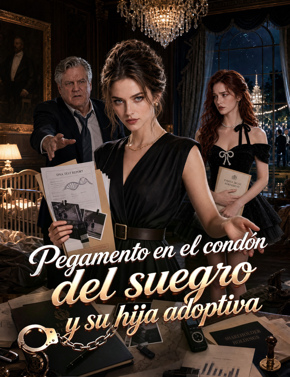 Pegamento en el condón del suegro y su hija adoptiva(Doblado)