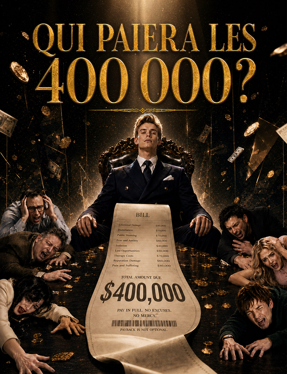 Qui paiera les 400 000 ?