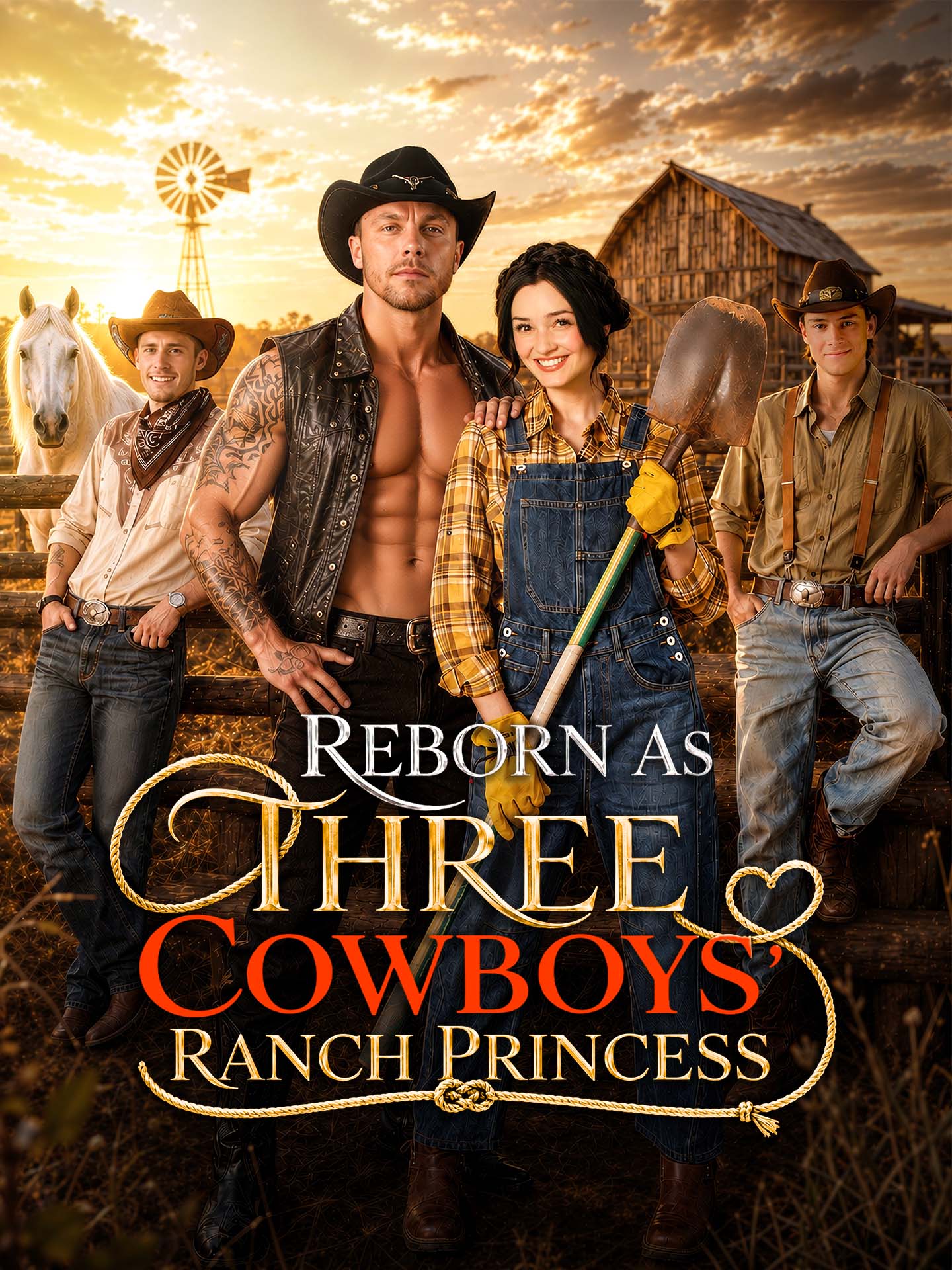 Reborn as Three Cowboys' Ranch Princess