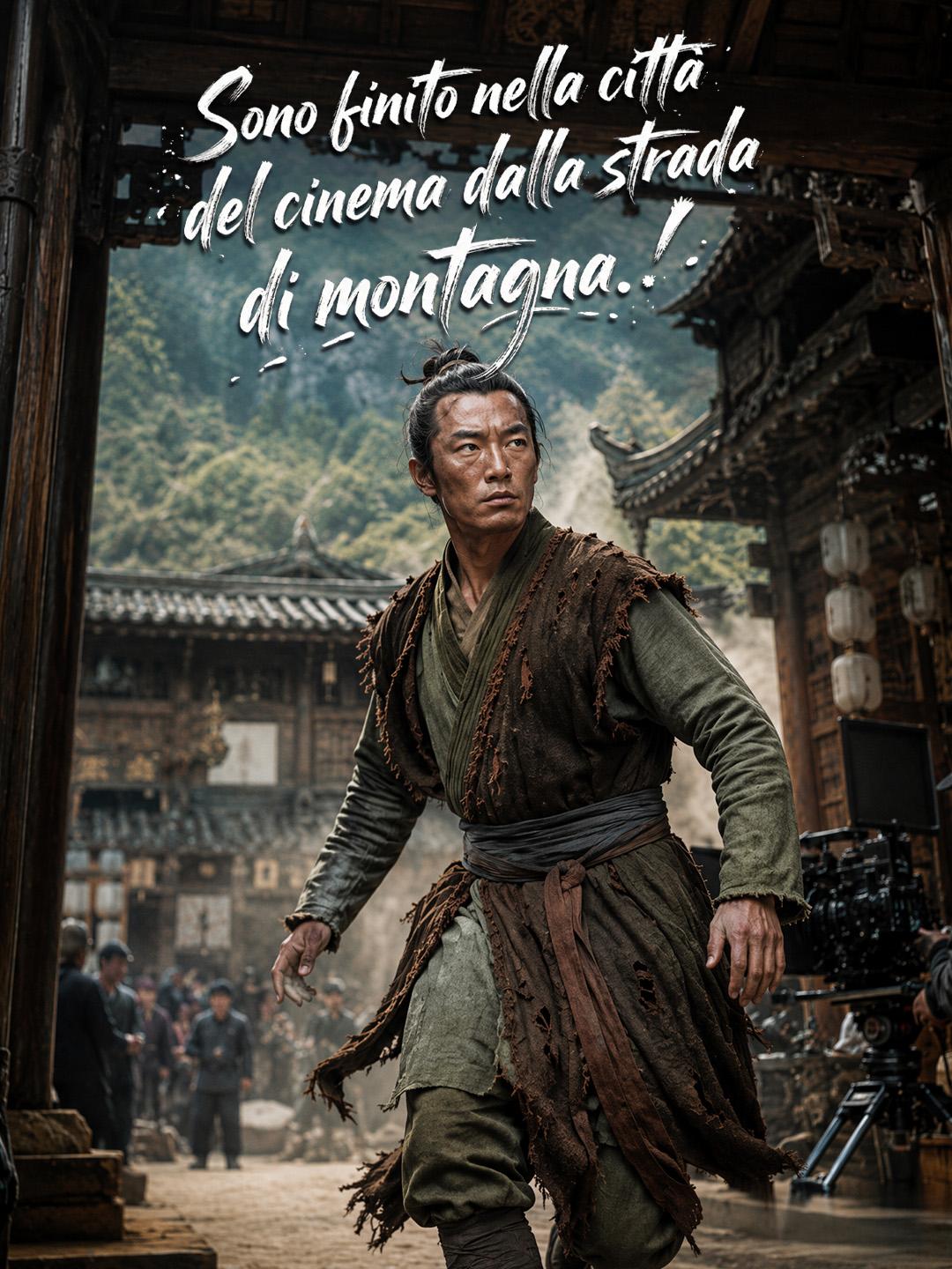 Sono finito nella città del cinema dalla strada di montagna.