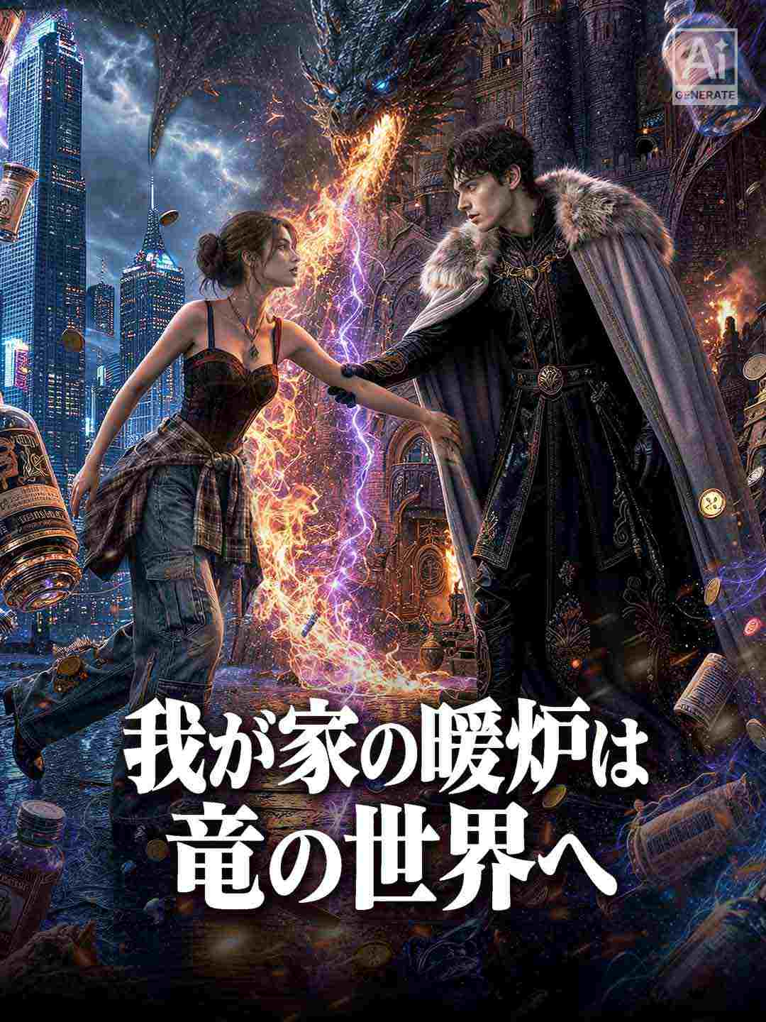 暖炉の向こうは竜の国〜物資を送ったら竜神になりました〜